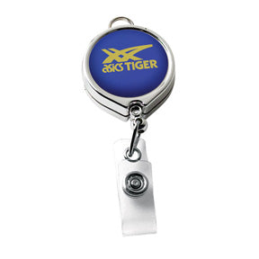 Chrome Retractable Badge Reel Holder