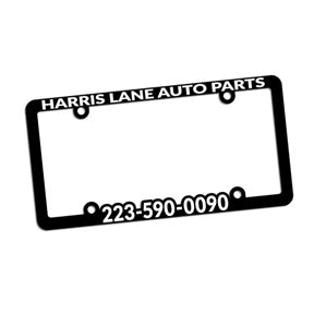 Raised Letter License Plate Frame