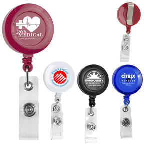 Round Retractable Badge Reel