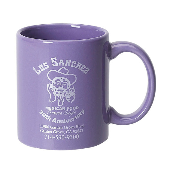 Colored 11 Ounce Ceramic Mug