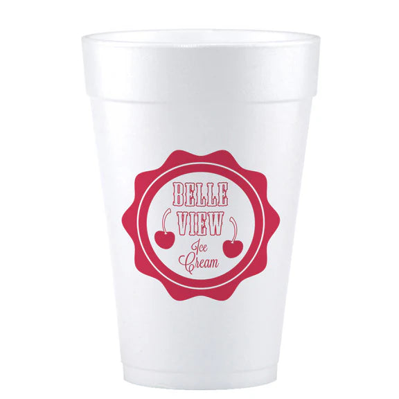 6 oz Foam Cup White Tradition Print