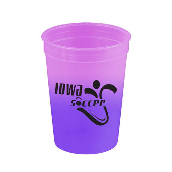 12 OZ Cool Color Stadium Cup