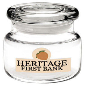 8 OZ Apothecary Jar With Flat Lid