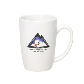 14 oz. White Ceramic Mug