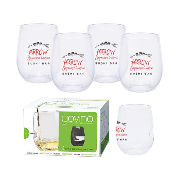 Govino 12 oz Wine Cocktail Glass 4 Pack