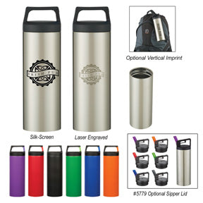 18 Oz Rover Stainless Bottle With Carabiner Clip