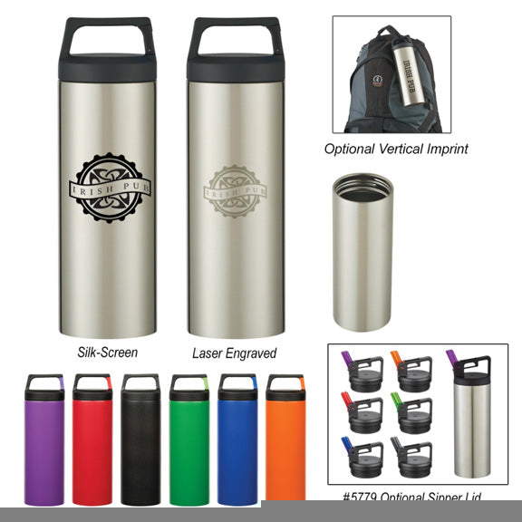 18 Oz Rover Stainless Bottle With Carabiner Clip