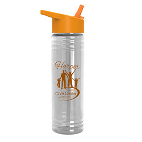 24 oz. Slim Fit Water Bottles with Flip Straw Lid