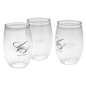 16 oz. Plastic Stemless Wine Glass