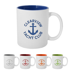 11 Oz Pop of Color Engraved Mug