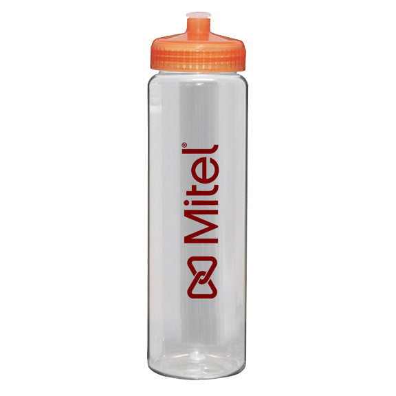 Clear Sport Bottle 32 Oz HUGE IMPRINT AREA