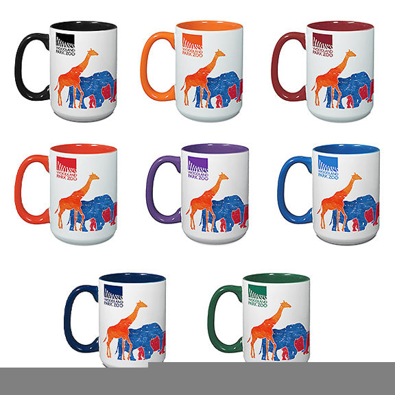 15 Oz. MightyFULL COLOR Two-Tone Mug w/C Shaped Handle