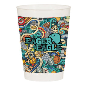 10 OZ FULL COLOR FROST FLEX CUP