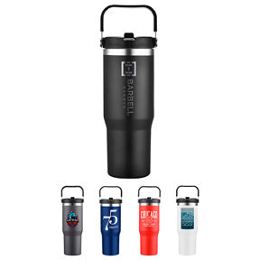 Tollara 30 Oz Vacuum Insulated Tumbler with Flip Top Spout