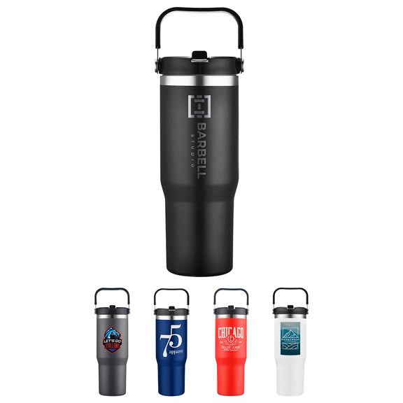 Tollara 30 Oz Vacuum Insulated Tumbler with Flip Top Spout