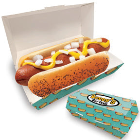 CLAMSHELL HOT DOG TRAY FULL COLOR