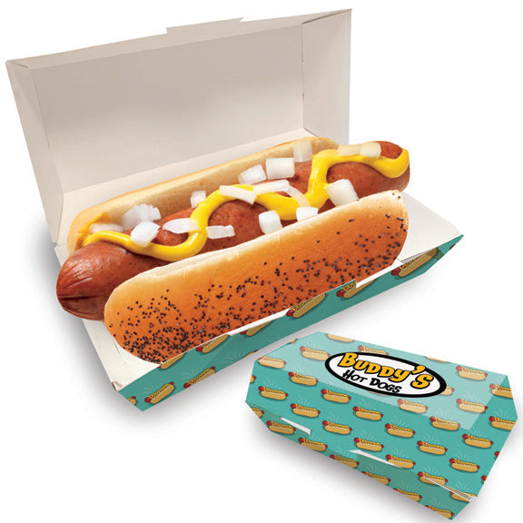 CLAMSHELL HOT DOG TRAY FULL COLOR