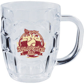 20oz Plastic German Style Dimple Mug with Handle
