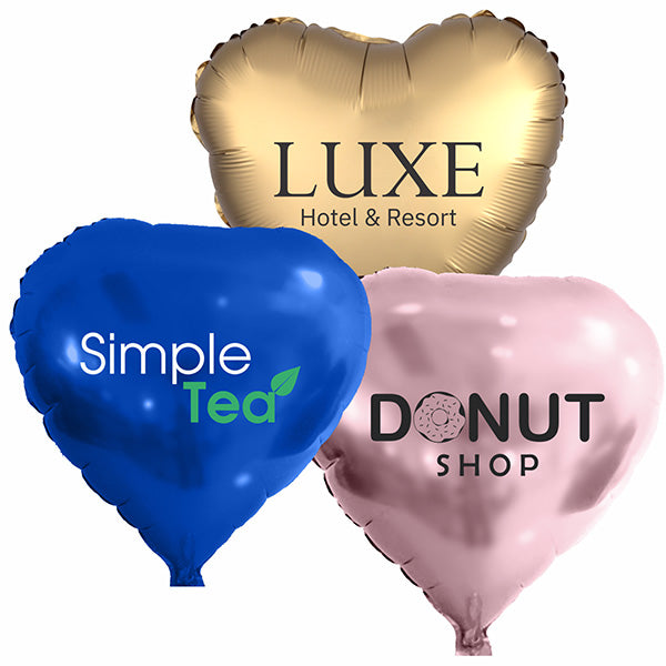 17 inch Heart Helium Saver XtraLife Foil Balloons