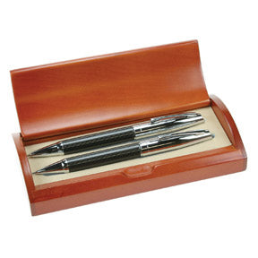 Light Wood Ball Pen and Pencil Set