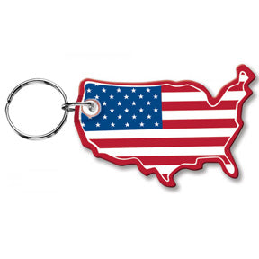 Map of United States Keytag