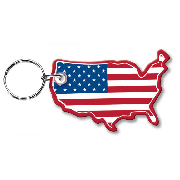 Map of United States Keytag