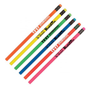 Neon Round Wooden Pencil