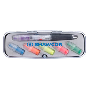 Tri-Color Pen and Highlighter Set