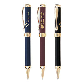 Click Action Ballpoint Pen With Matte Lacquer Fini