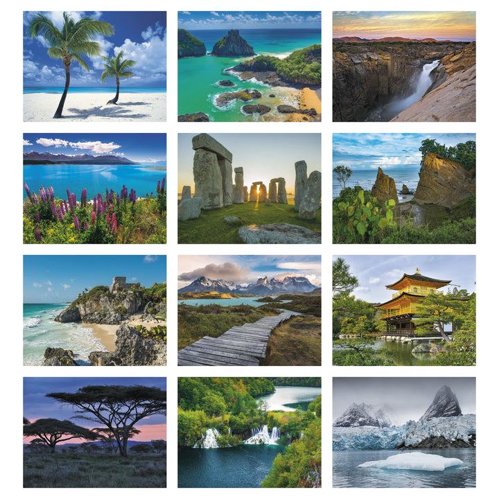 Glorious Getaways Wall Calendar -Stapled