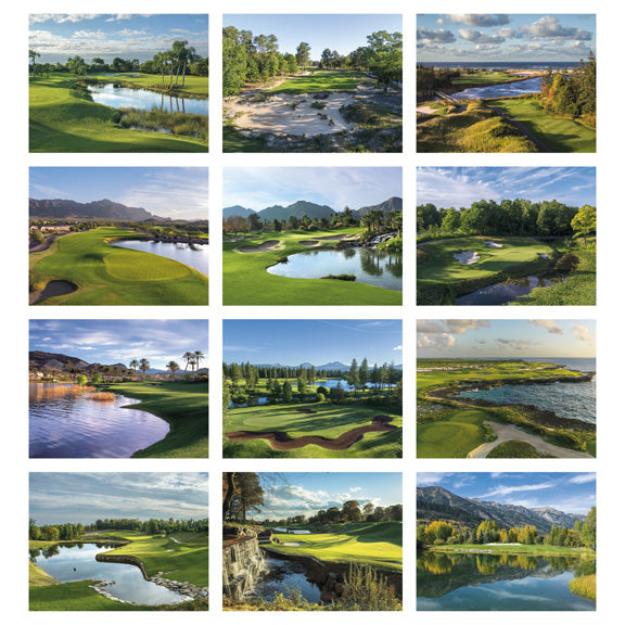 Golf Deluxe 16 Month Calendar