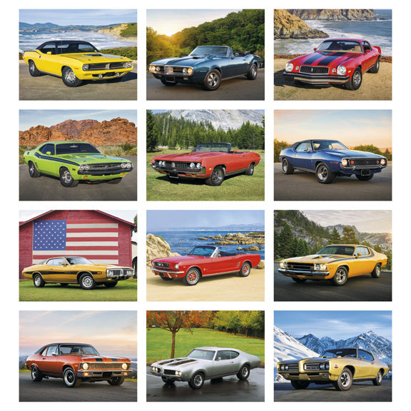 Deluxe Muscle Car Wall Calendar