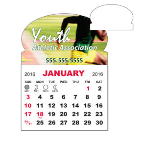 3 X 3.875 Adhesive or Magnet Calendar Pad - Standard