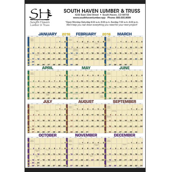 Time Management Span-A-Year (Non-Laminated)