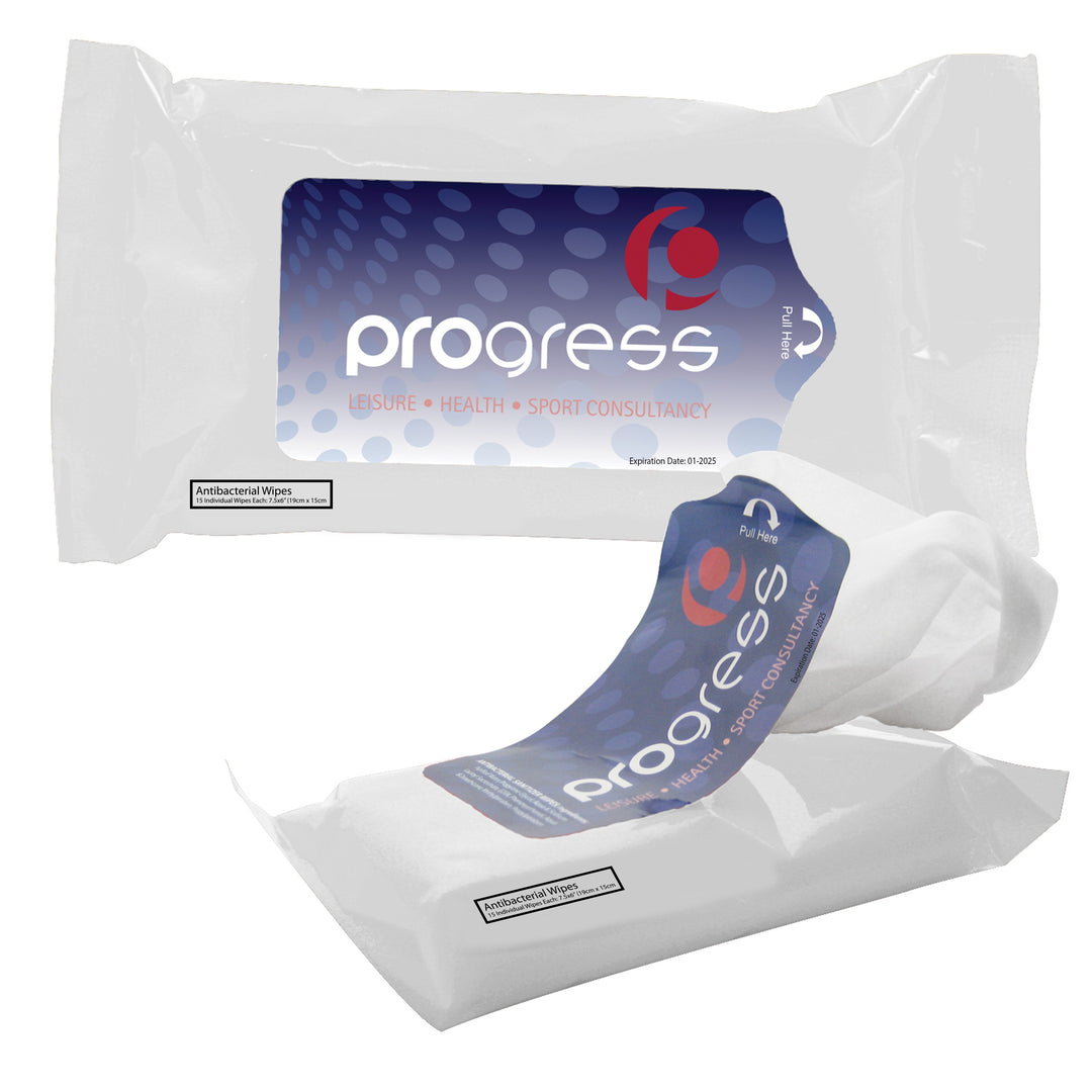 15 Tek-Wipes Antibacterial In A Pouch