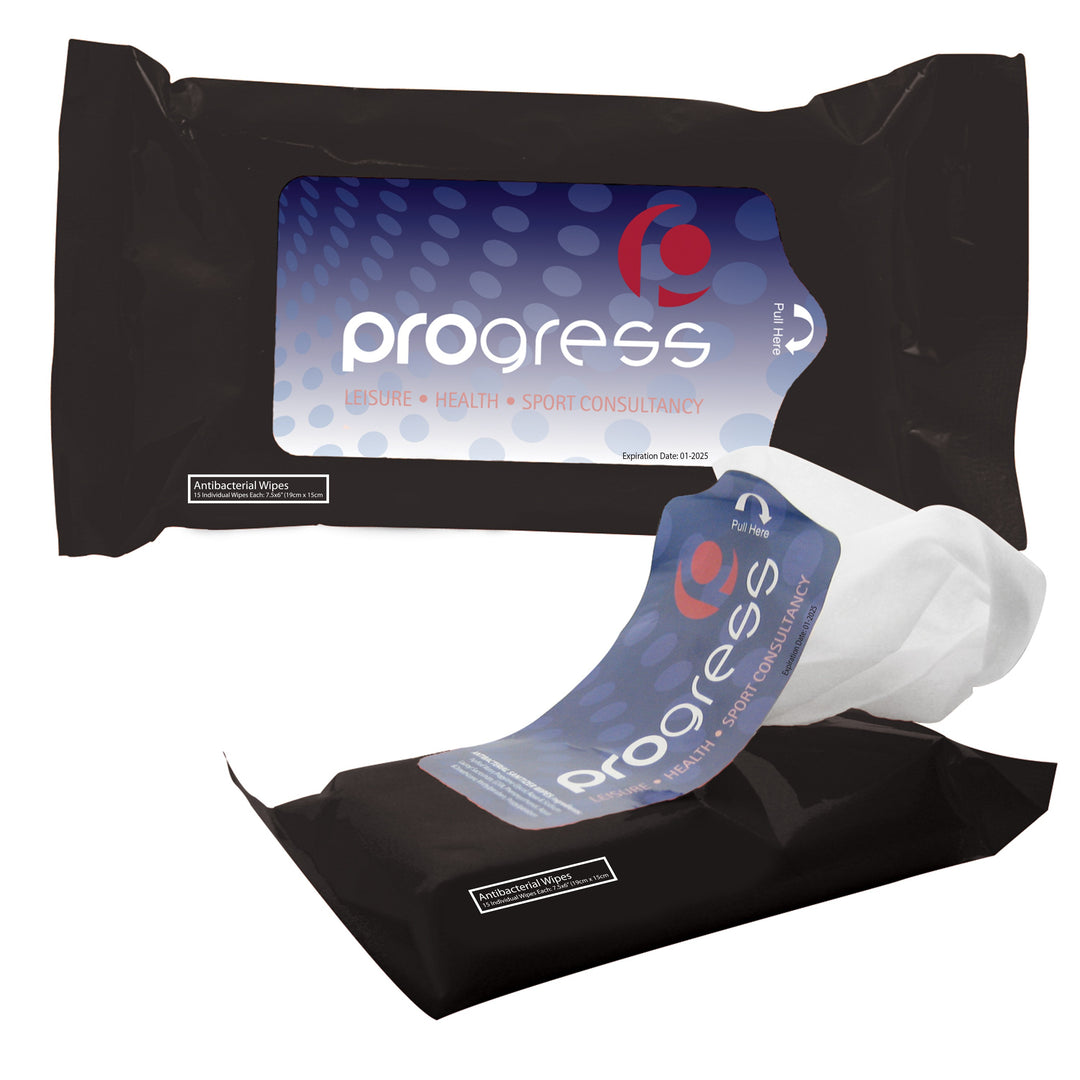 15 Tek-Wipes Antibacterial In A Pouch