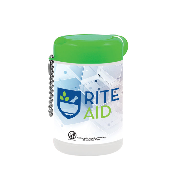 30 Tek-Wipes Anitbacterial In Canister