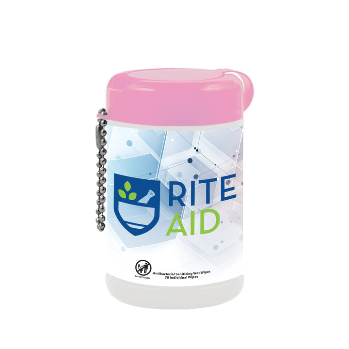 30 Tek-Wipes Anitbacterial In Canister