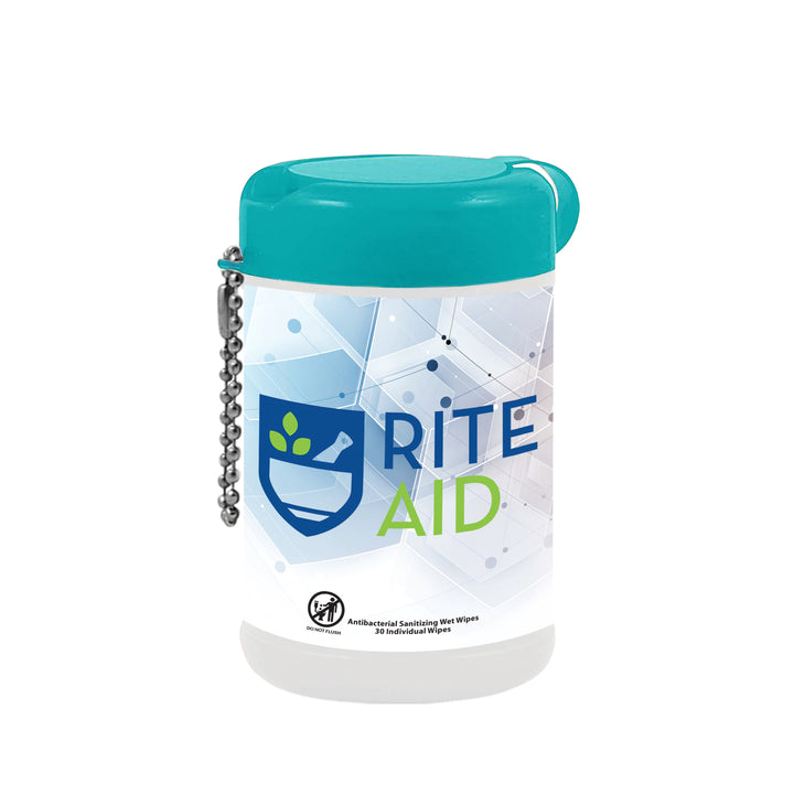 30 Tek-Wipes Anitbacterial In Canister