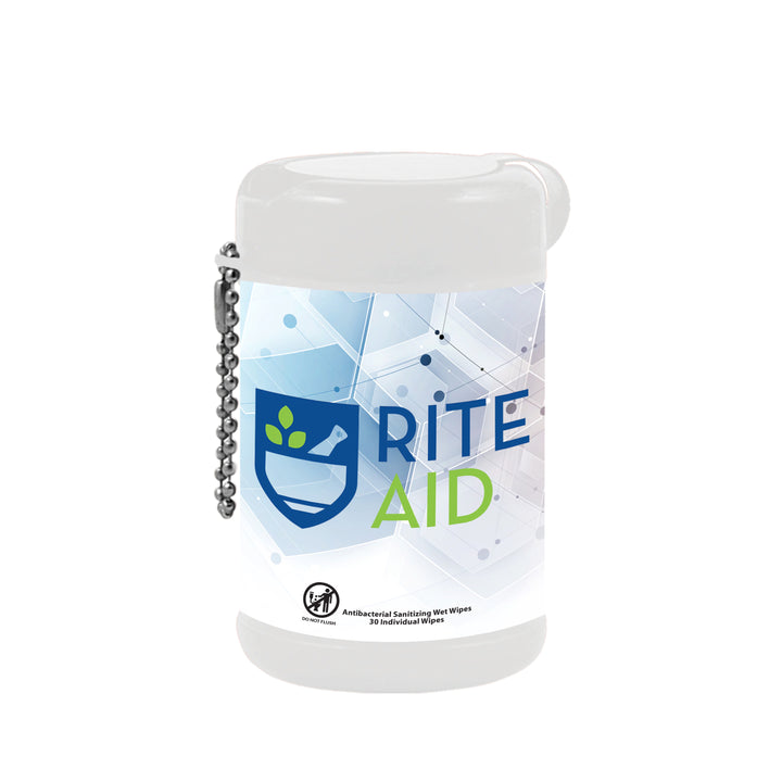 30 Tek-Wipes Anitbacterial In Canister