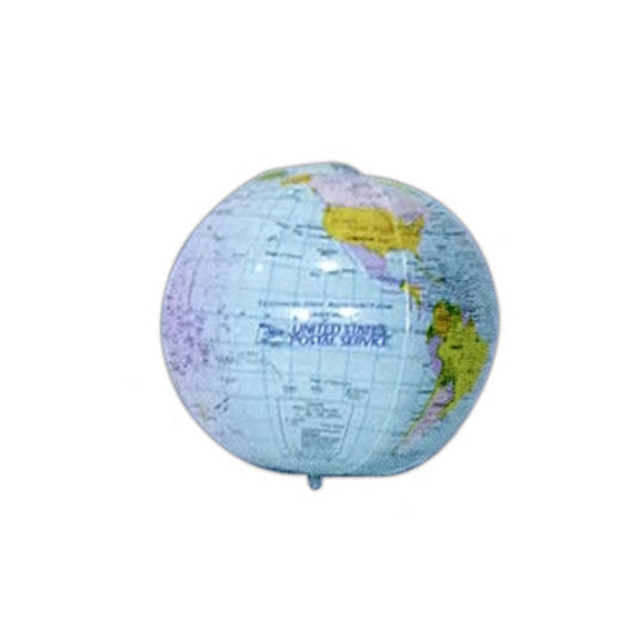 8 Inch Sky Blue Globe Beach Ball