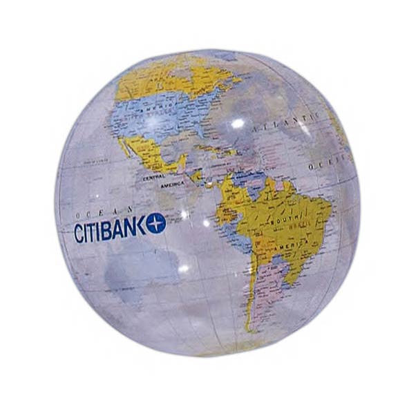 16 Inch Clear Globe Beach Ball