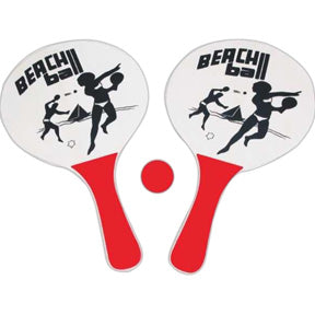 Beach Wooden Paddle Ball Set