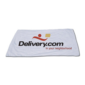 White Velour Beach Towel