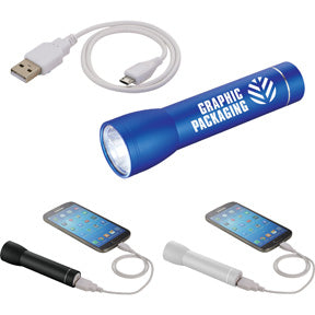 Beacon Aluminum Flashlight Power Bank