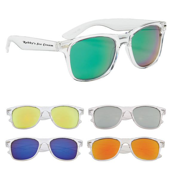 Crystalline Mirrored Malibu Sunglasses