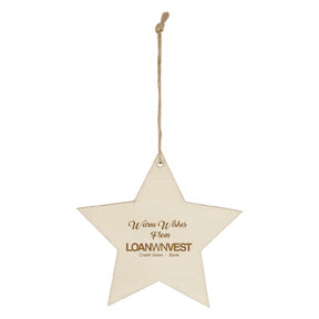 Wood Ornament Star