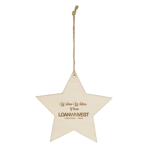 Wood Ornament Star