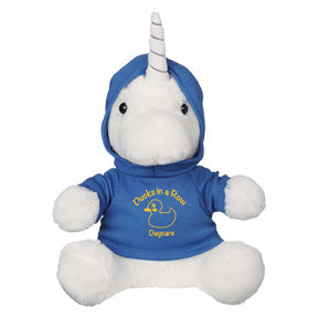 8 1/2 Mystic Plush Unicorn With Hoodie