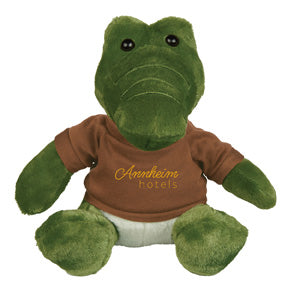 6 Inch Plush Allie Gator With Shirt